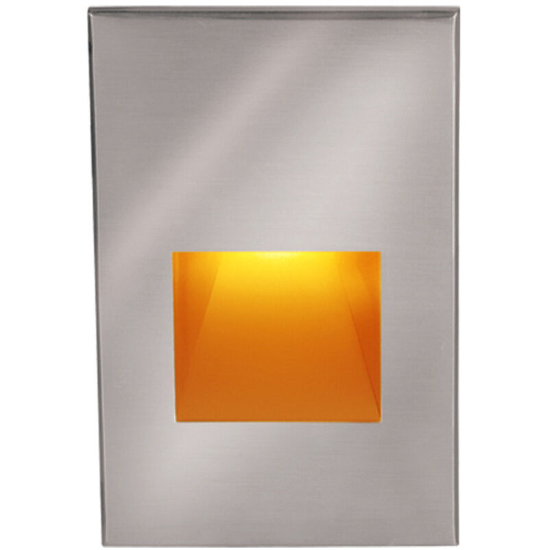 LEDme Step and Wall Lights 277 3.9 watt Stainless Steel Step Light in Amber, LED, 43.62 inch