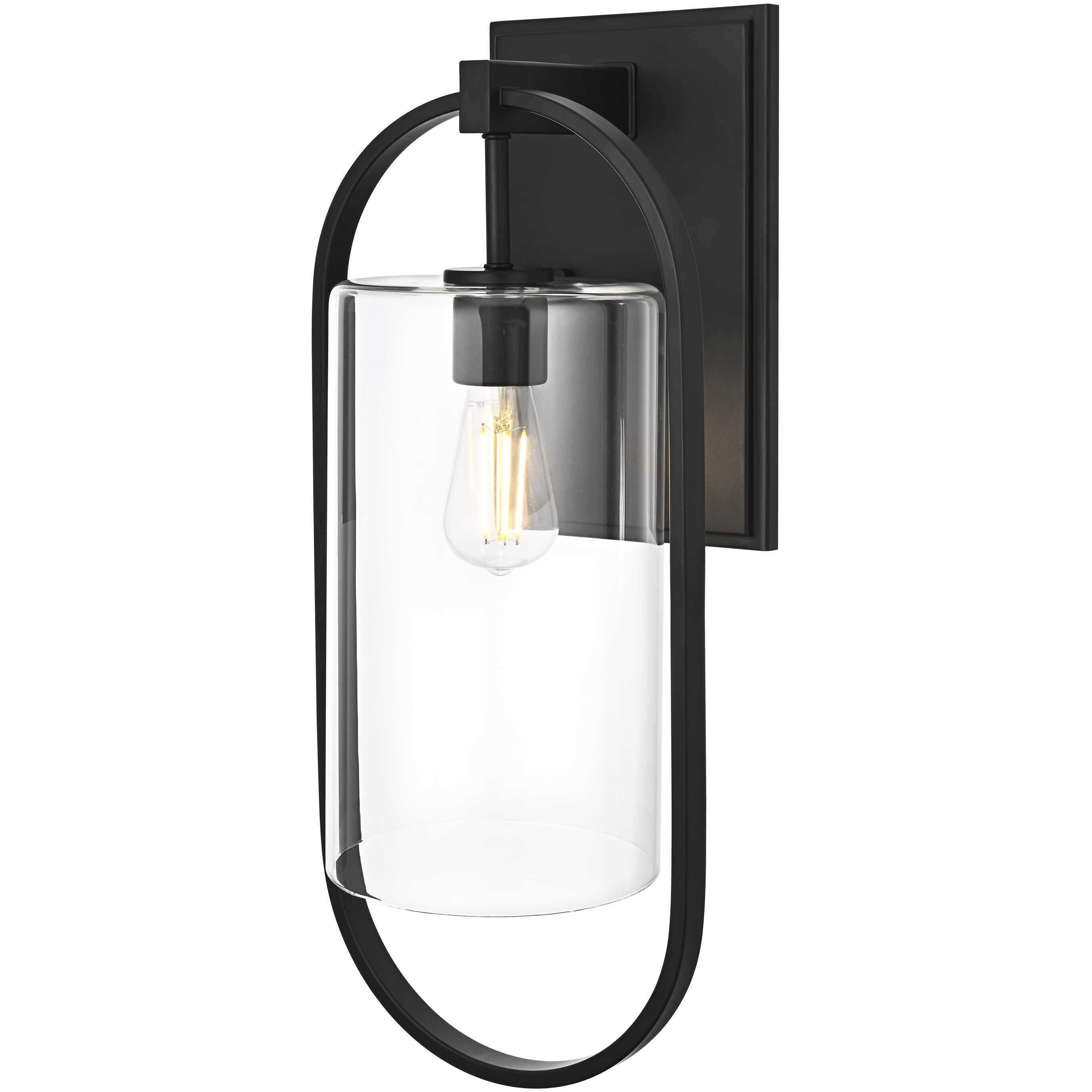 Jaxson 1 Light 24 inch Black Outdoor Wall Sconce