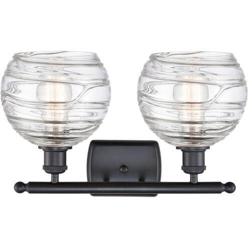 Ballston Deco Swirl LED 16 inch Matte Black Bath Vanity Light Wall Light, Ballston