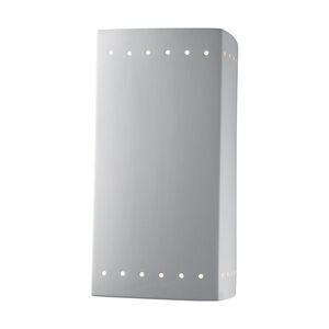 Ambiance Rectangle 1 Light 14 inch Bisque Outdoor Wall Sconce in Incandescent, Large