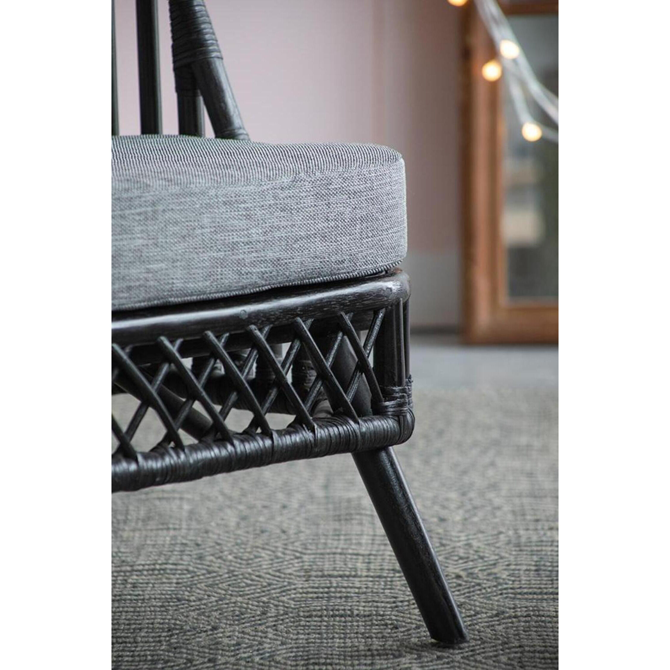 Pagar Natural and Grey Chair, With Cushion