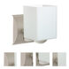 Rise LED 5 inch Satin Nickel Mini Sconce Wall Light