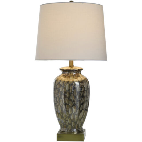 Reactive Glaze 31 inch 150.00 watt Speckled Brown Table Lamp Portable Light