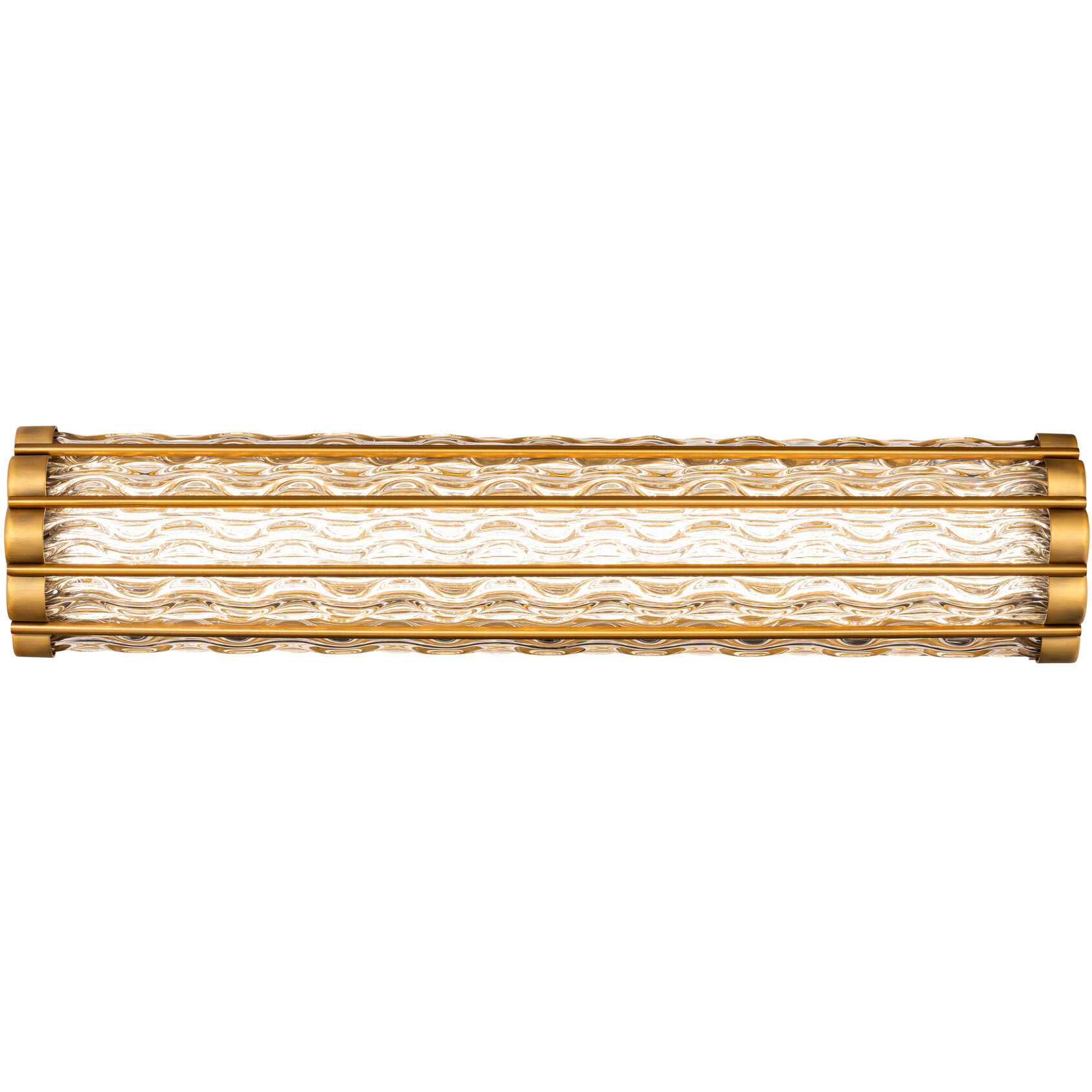 Fortress LED 27 inch Aged Brass Bath Vanity & Wall Light in Optic, Schonbek Signature