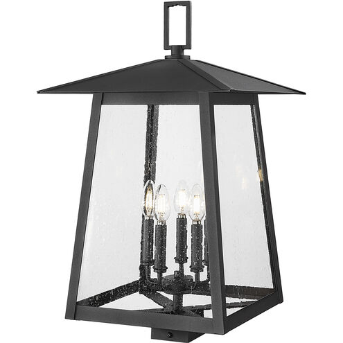 Rainer 5 Light 26 inch Black Outdoor Post Mounted Fixture in G9