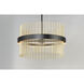 Chimes WiZ LED 23.75 inch Black and Satin Nickel and Satin Brass Single Pendant Ceiling Light in Black and Satin Brass and Satin Nickel