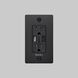 1G Duplex 125 Black Outlet, USB A + C