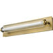 Lucien LED 24 inch Lacquered Brass Vanity Light Wall Light, Vertical