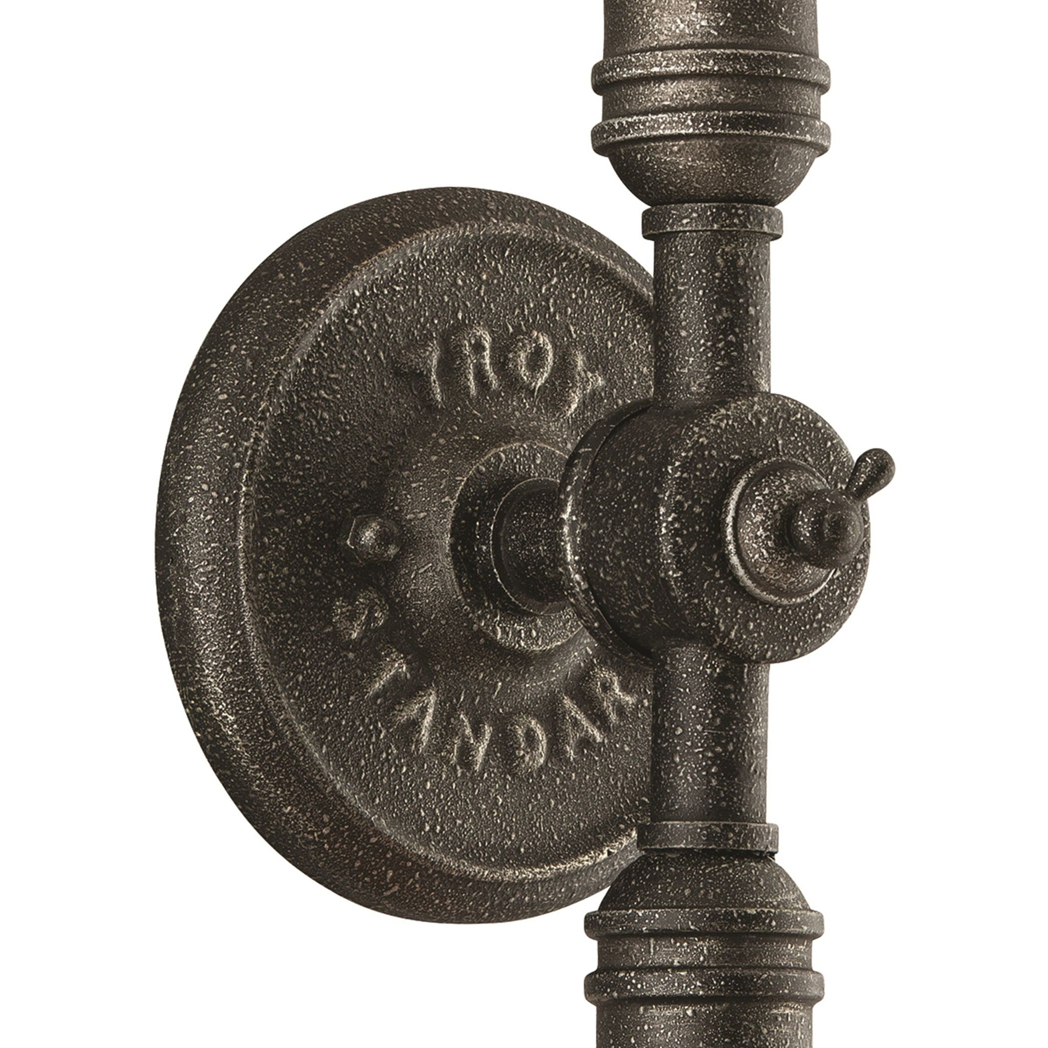 Conduit 2 Light 6 inch Aged Pewter Wall Sconce Wall Light