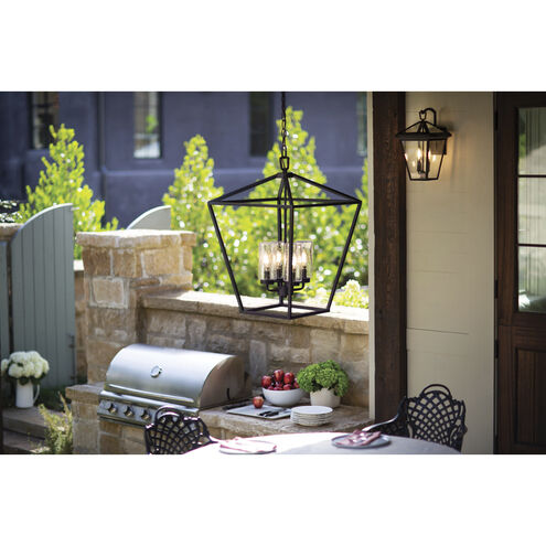 Open Air Alford Place LED 17 inch Museum Black Outdoor Hanging, Estate Series