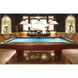 Bronte 3 Light 54.75 inch Matte Black and Rubbed Brass Billiard Light Ceiling Light in White Mottle Glass