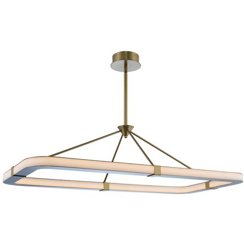 Lavo LED 48 inch Winter Brass Island Light Ceiling Light