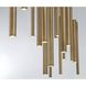 Santana LED 10 inch Satin Nickel Chandelier Ceiling Light