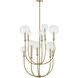 Alchemy 10 Light 30 inch Lacquered Brass Chandelier Ceiling Light