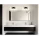 Mansfield 2 Light 16 inch Matte Black Vanity Light Wall Light