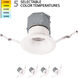 Pop-in LED Module - Universal Driver White Recessed Kit in 5000K, 4