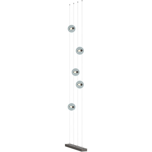 Abacus LED 27.5 inch Oil Rubbed Bronze Floor to Ceiling Plug-In Lamp Ceiling Light in Cool Grey