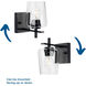 Calais 1 Light 7 inch Matte Black Bath Vanity Wall Light
