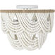 Lorelei 6 Light 24 inch White Flush Mount Ceiling Light