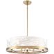 Skye 6 Light 24.02 inch Brushed Brass Chandelier Ceiling Light