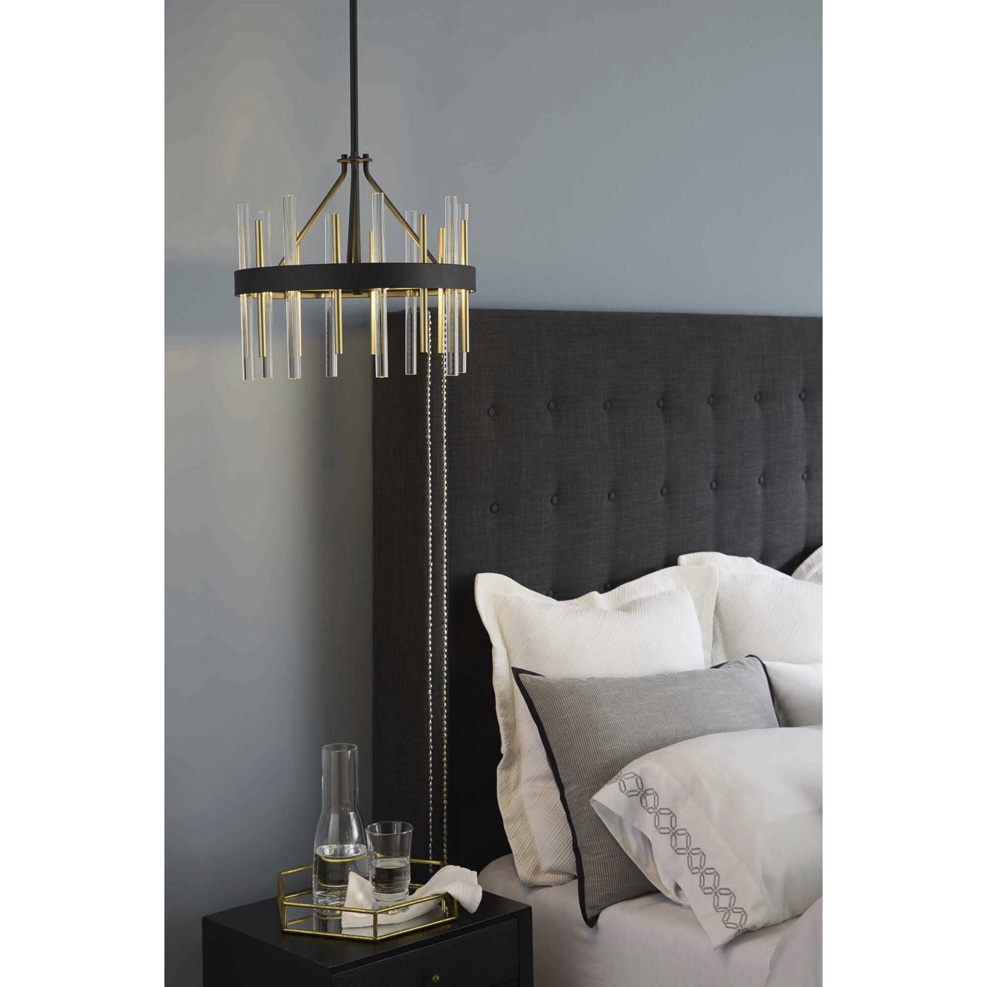 Orrizo 3 Light 16 inch Matte Black Semi-Flush Mount Convertible Ceiling Light, Design Series
