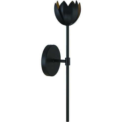 Vintage LED 5 inch Matte Black Wall Sconce Wall Light