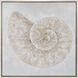 Coastal II Beige with Off White and Champagne Gold Framed Wall Art