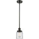 Ballston Small Bell 1 Light 5 inch Oil Rubbed Bronze Pendant Ceiling Light in Clear Glass, Ballston