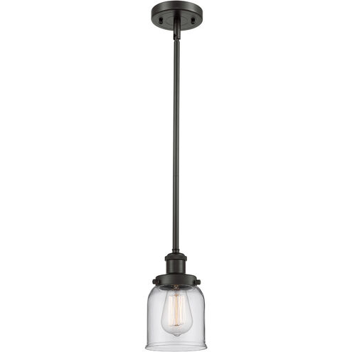 Ballston Small Bell 1 Light 5 inch Oil Rubbed Bronze Pendant Ceiling Light in Clear Glass, Ballston