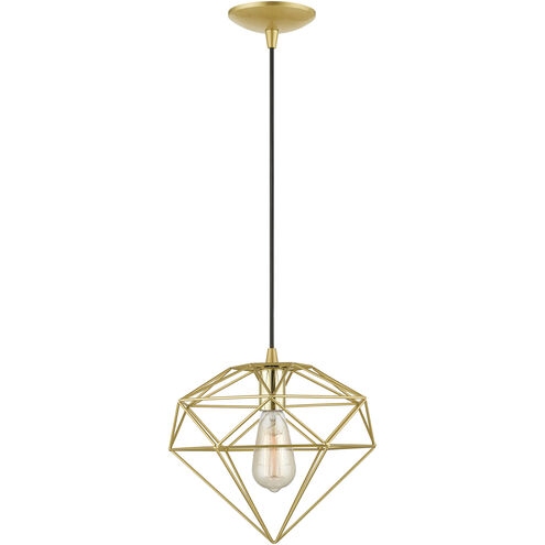 Knox 1 Light 11 inch Soft Gold with Polished Brass Accents Pendant Ceiling Light