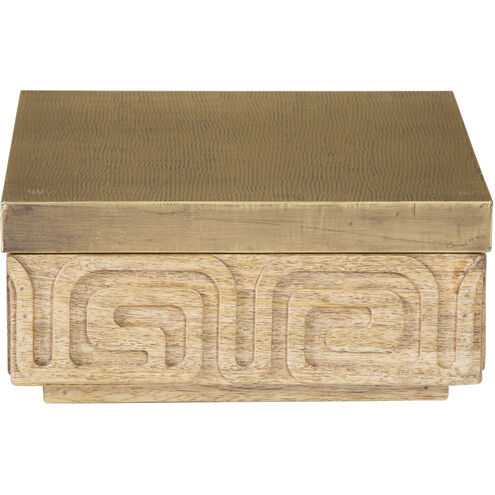 Maze 9 X 9 inch Natural with Aged Brass Box