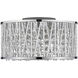 Terra 3 Light 12 inch Chrome Flush Mount Ceiling Light in 3.5