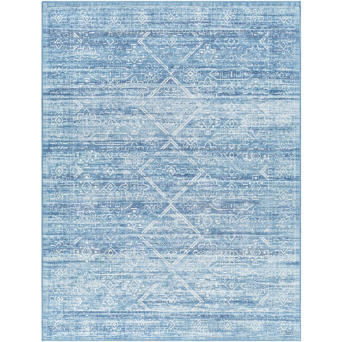 Hera 126 X 94 inch Light Blue Rug, Rectangle