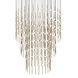 Constellation Centaurus LED 48 inch Satin Brass Pyramid Pendant Ceiling Light