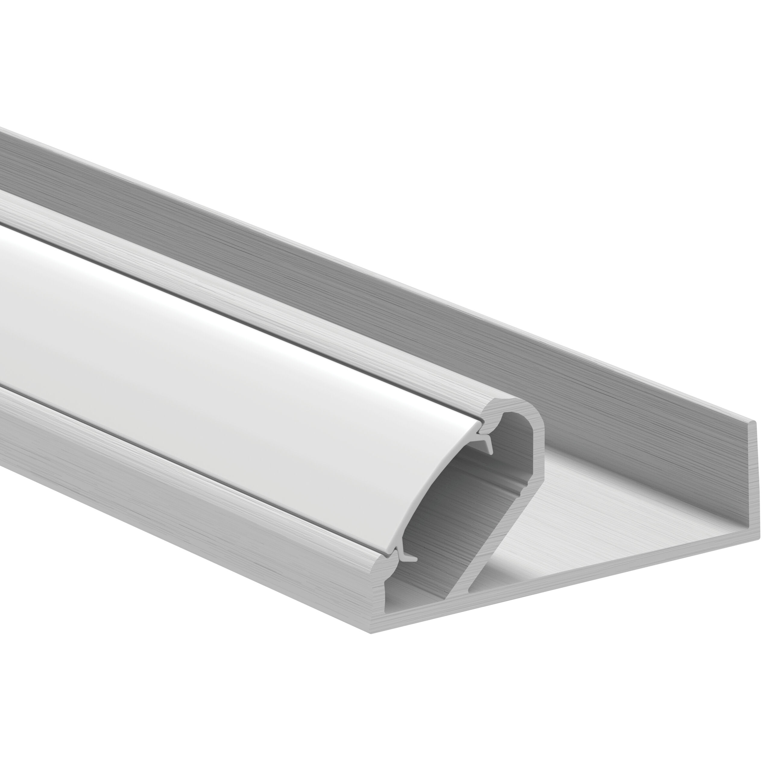 TE Series Silver 96 inch Shelf Extrusion Kit