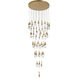 Canada LED 28 inch Antique Brass Chandelier Ceiling Light