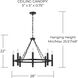 Winton 8 Light 28 inch Matte Black Chandelier Ceiling Light