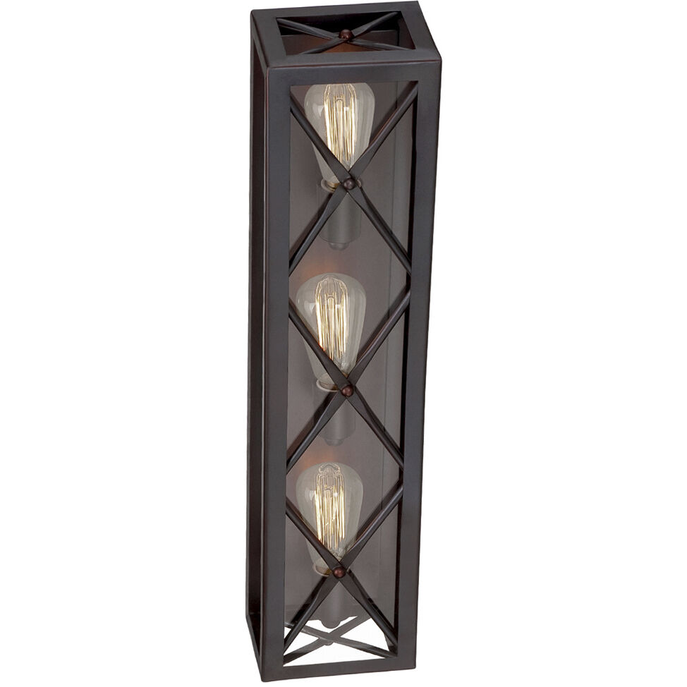 High Line 3 Light 26 inch Satin Bronze Bath Bar Wall Light
