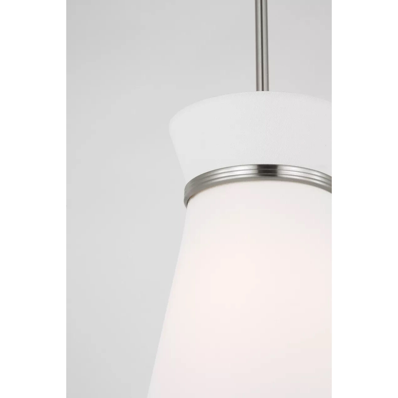Fynn 1 Light 9.75 inch Brushed Nickel Pendant Ceiling Light in Standard
