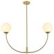 Nyomi 2 Light 36 inch Brass Chandelier Ceiling Light