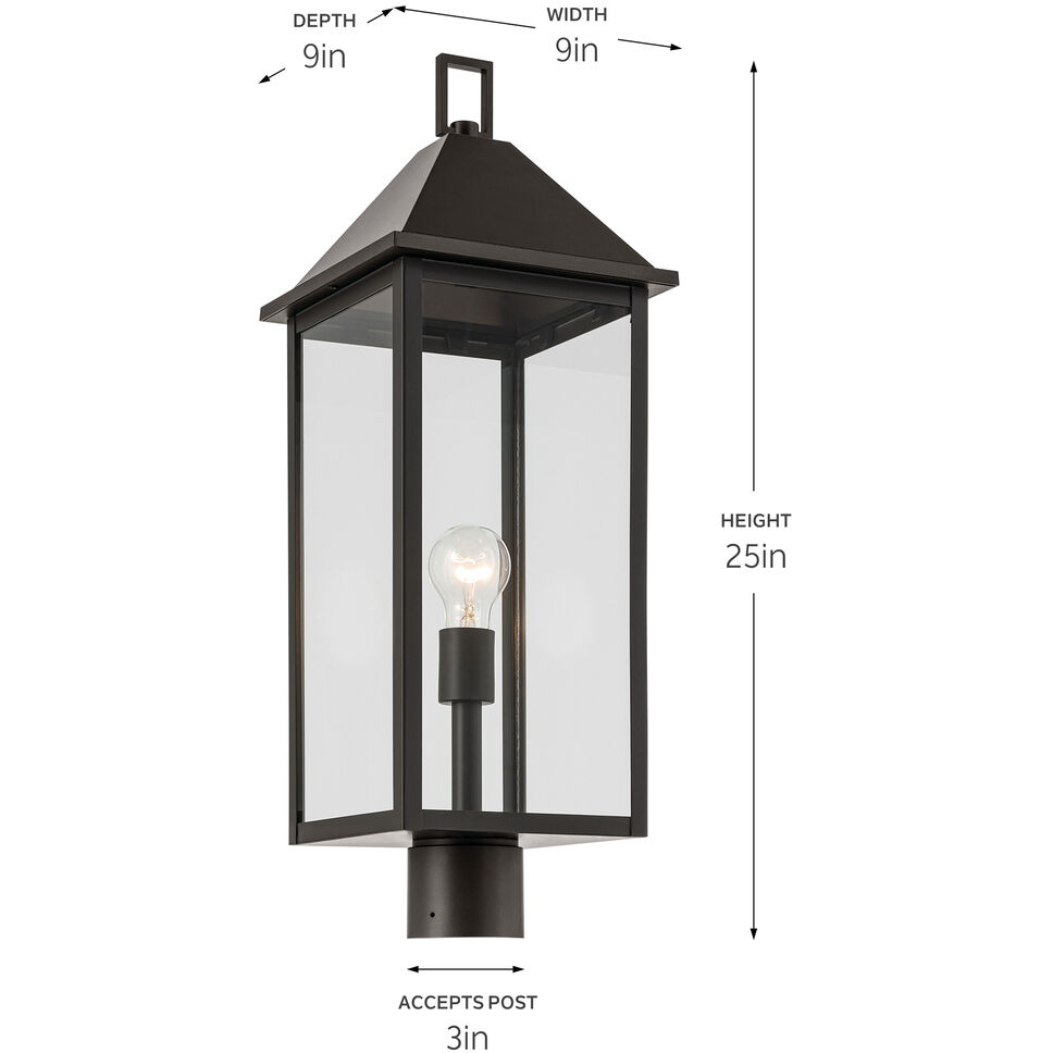 Prin 1 Light 25 inch Olde Bronze Outdoor Post Lantern