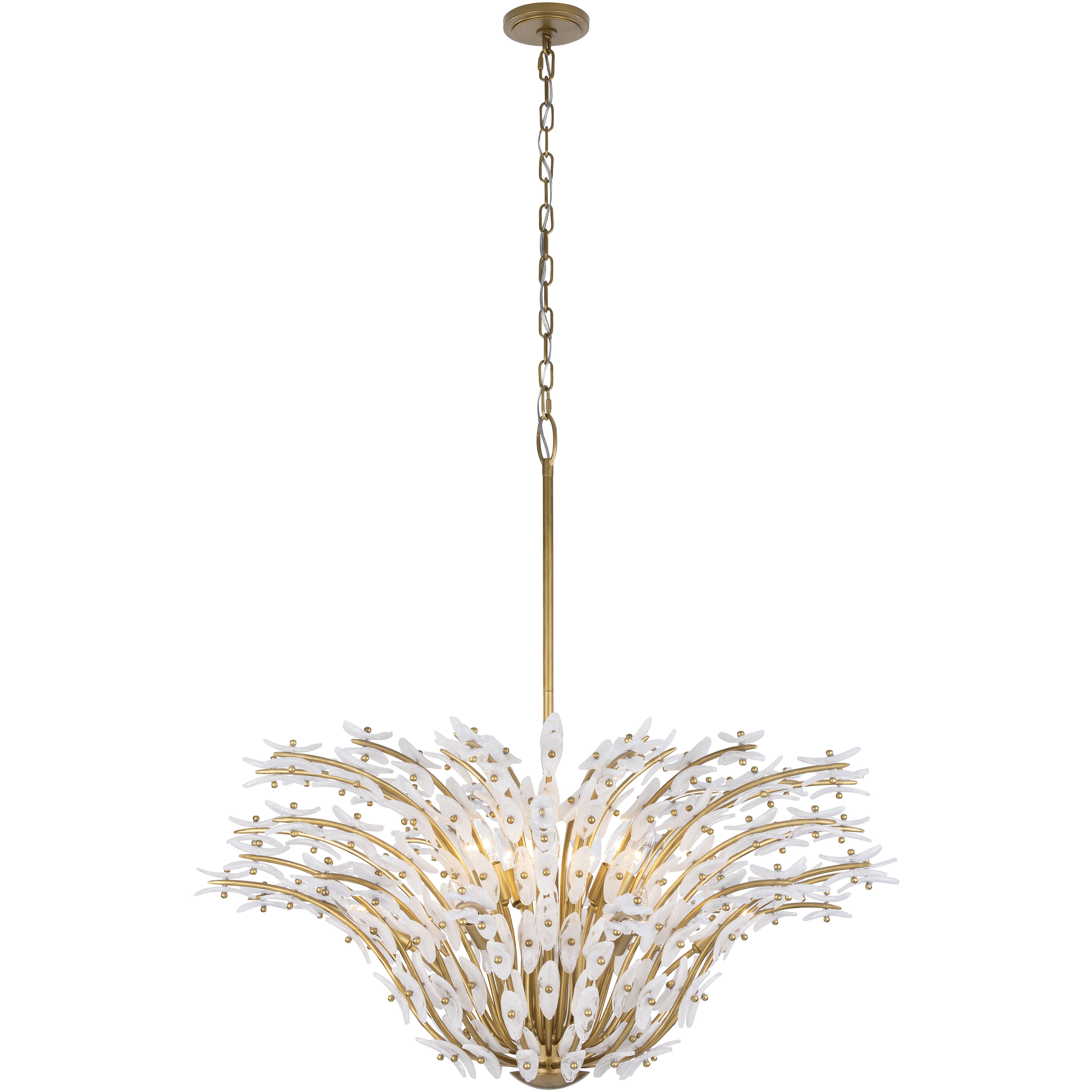 Sorra 14 Light 40 inch Painted Legacy Brass Chandelier Ceiling Light