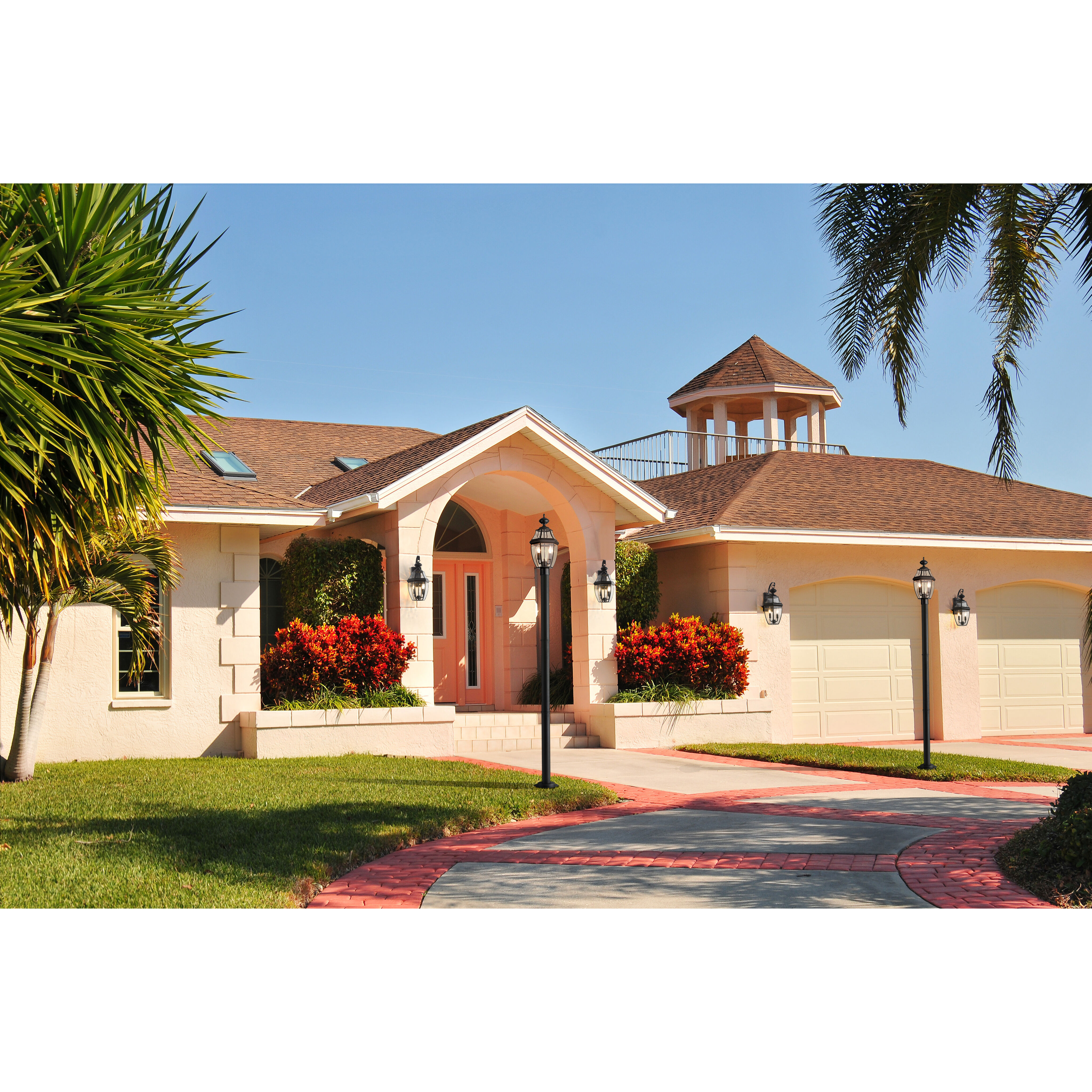 Westover 2 Light 92 inch Black Outdoor Post Mounted Fixture