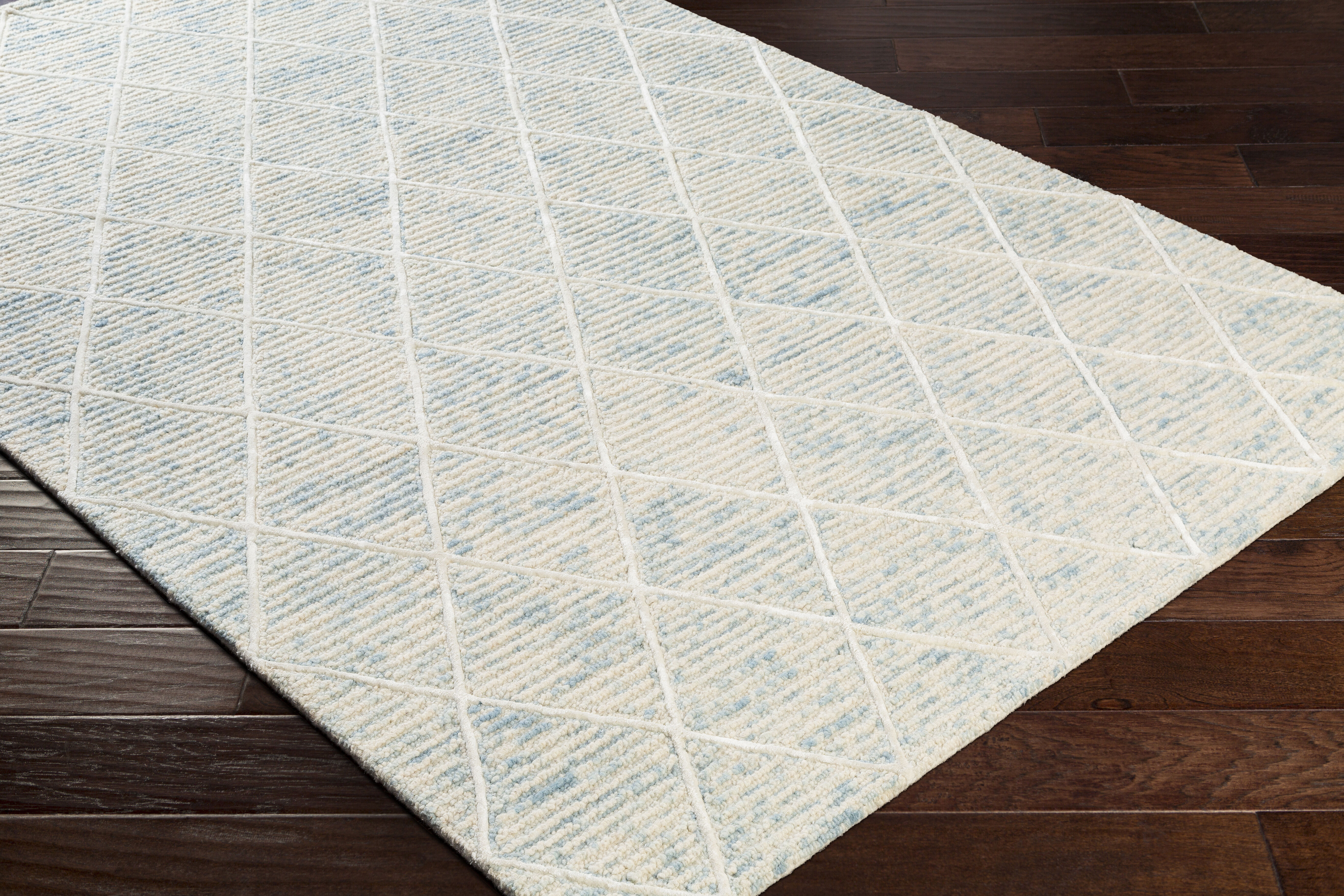 Eaton 36 X 24 inch Pale Blue Rug in 2 x 3, Rectangle