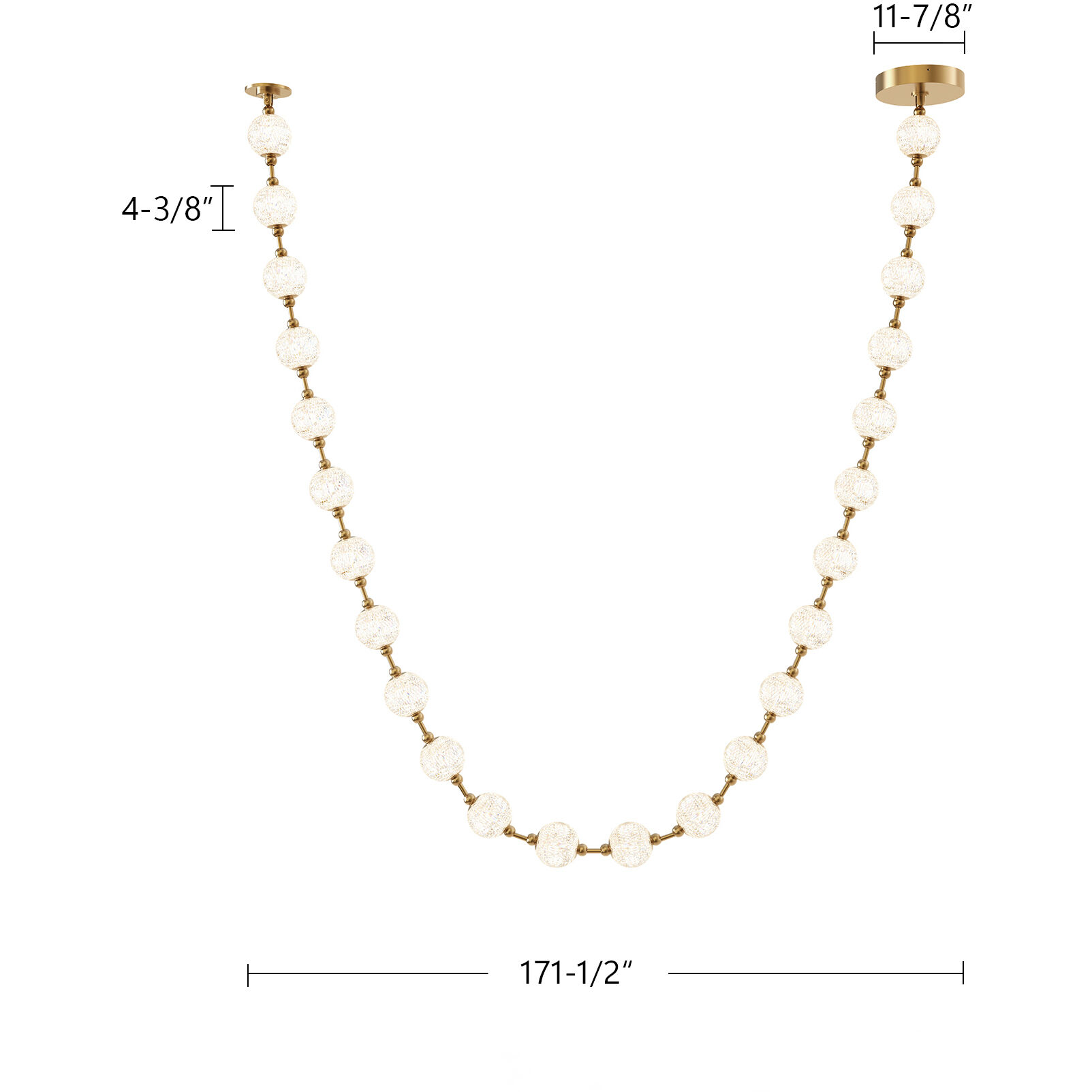 Marni Pendant Ceiling Light in Polished Nickel