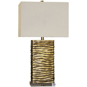 Signature 30 inch 100.00 watt Gold Table Lamp Portable Light