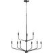 Harmony 9 Light 30 inch Matte Black Chandelier Ceiling Light