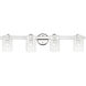 Munich 4 Light 35.5 inch Polished Chrome Vanity Sconce Wall Light