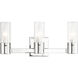 Midtown 3 Light 18 inch Polished Chrome Bath Vanity Wall Light