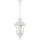 Oxford 3 Light 11 inch Textured White Outdoor Pendant Lantern